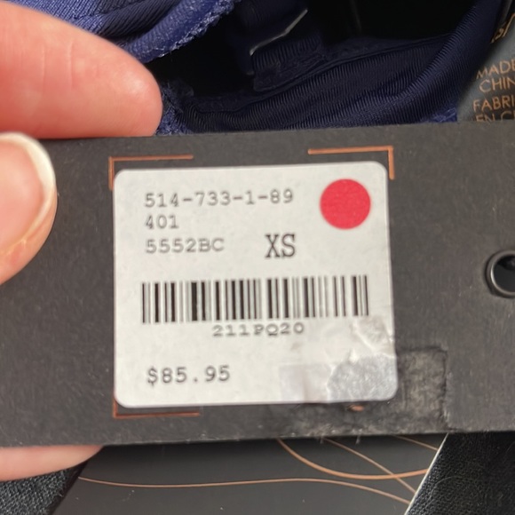 Navy Blue XS turquoise couture bikini top - Picture 6 of 6